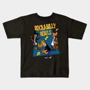 RockaBilly Rebels Music Fake Band Kids T-Shirt